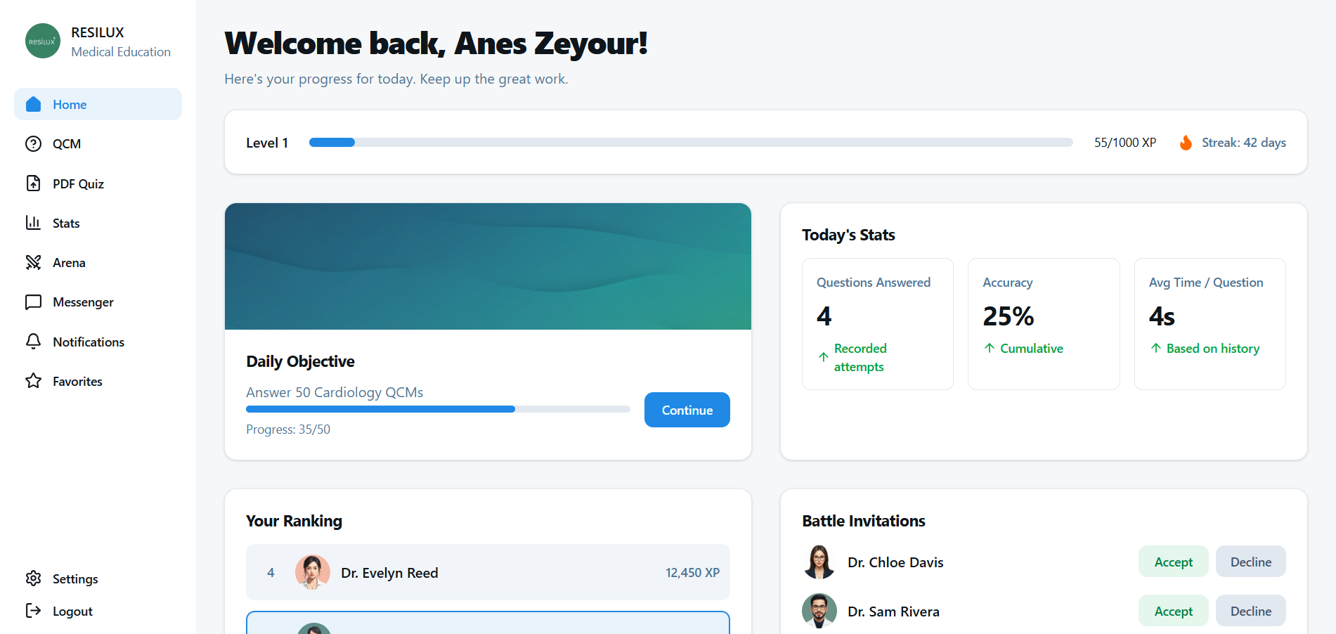 RESILUX website screenshot